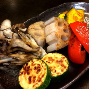 彩り野菜の鉄板焼